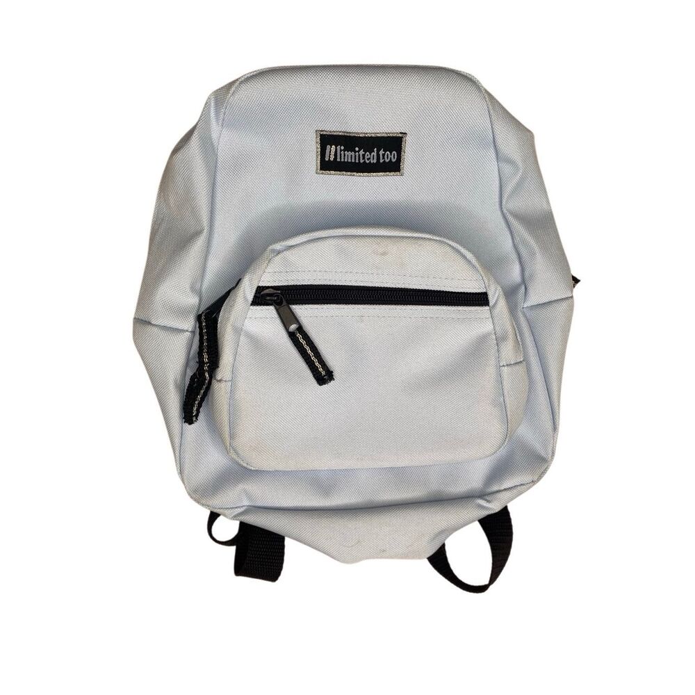 Vintage Limited Too Mini Backpack White Small Bag Kids School Travel Bookbag